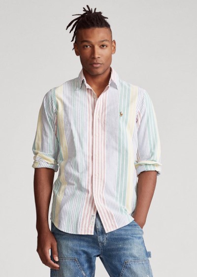 Camisa Polo Ralph Lauren Classic Fit Striped Homem 47291-JYAD